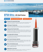 Nouveau produit Sandemarine B750 Ultra AIS AtoN Station, AIS pour bouée de navigation.