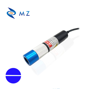 Nhỏ gọn mini có thể điều chỉnh tập trung d16mm 450nm 30mW Ống kính thủy tinh màu xanh dòng mô-đun laser + khung + cung cấp điện - Product Image 2