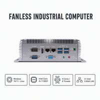 PC Embebido de Bajo Consumo, Intel N5095 4 Núcleos, DDR4 16GB, M.2 NVMe, SATA, RS232, WIFI, BT, Win11, Linux, para POS, Cajero Automático, Kiosco, Mini PC Industrial