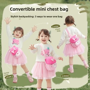 Bolsa de Pecho/Cintura con Diseño de Cara de Gato, Moderna y Versátil, para Niños y Niñas de 3 a 6 Años, Transpirable, Súper Ligera y Resistente - Product Image 4