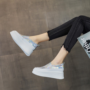 2024 primavera y otoño nuevo aumento deportes ocio fácil de usar zapatos de mujer de color de fantasía para viajeros - Product Image 3
