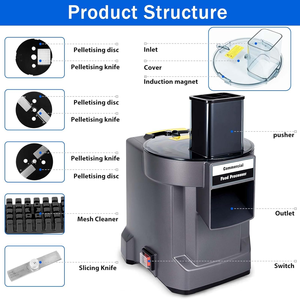 Cortadora de Verduras Eléctrica Multifuncional 5 en 1, Rebanadora, Picadora, Máquina para Cortar Cebolla y Patata, Procesador de Alimentos Comercial - Product Image 2