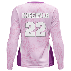 Feuchtigkeitsableitendes Damen-Volleyballshirt mit Langen Ärmeln und Rundhalsausschnitt - Product Image 5