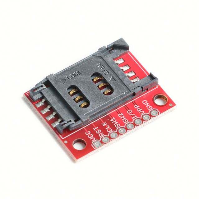 SIM Card Module Socket Holder Breakout Board Push Pull SMD Interface Connector for IoT Arduino PCB Electronic DIY Project Kit