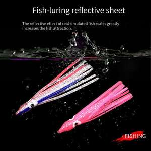 5 ، 5 ، 9 ، 10 ، 12 ، الطعم الاصطناعي في المياه المالحة لينة الصيد المطاط مضيئة تنورة الأخطبوط توهج تنورة الحبار إغراء - Product Image 4