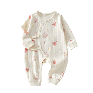 Body de Bebé de Algodón, Manga Larga, Unisex, para Primavera y Otoño, Ropa para Recién Nacido con Estampado de Oso, Tejido de Punto Suave - Product Image 5