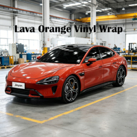 Film Pelindung Cat Mobil Lava Orange TPU PPF 7.5mil Self-Healing Anti-Gores Pengubah Warna Anti-Kuning 1.52m*15m 5 Body