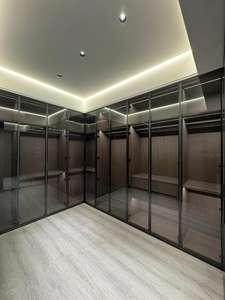 Armoire de rangement Balom de luxe, design chinois moderne, vente chaude, porte en verre et bois massif pour salon, maison - Product Image 3