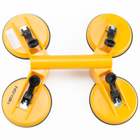 Heavy Duty 4 Head Plastic Rubber Tile Glass Suction Cups Vacuum Suction Cup Glass Sucker Universal Glass Tile Lifter