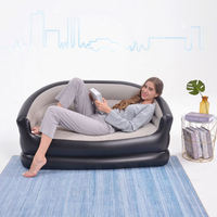 Moderne Aufblasbare Loungesessel PVC Beflocktes Luftsofa Aufblasbare Möbel für Innen- und Außenbereich Camping Wohnzimmer Schlafzimmer