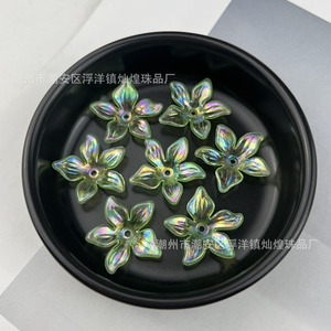 Breloques Fleur de Bauhinia Irisée de Chaozhou en Alliage de Zinc, Cinq Pétales Translucides, Accessoires de Bijoux DIY pour Bracelets et Épingles à Cheveux - Product Image 2