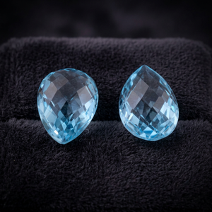 Topacio Azul Cielo Natural Gopika, Corte Pera, 15x20MM, Gema Suelta, Certificado por Terceros, Alta Calidad, Semipreciosa, para Joyería - Product Image 2