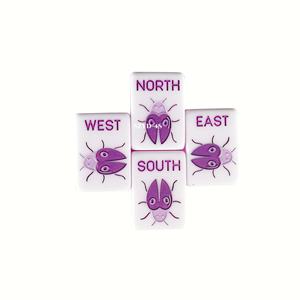 <span class=keywords><strong>Set</strong></span> di <span class=keywords><strong>Mahjong</strong></span> di Lusso Personalizzato Bicolore Viola e Bianco con 166 Tessere, <span class=keywords><strong>Set</strong></span> Americano Premium con Tessere in Acrilico - Product Image 5