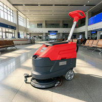 Autolaveuse automatique à poussée manuelle pour le bureau, équipement de séchage compact et mini-machine autoportée