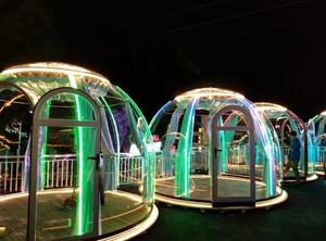 <span class=keywords><strong>Yourte</strong></span> en plastique transparente de luxe de jardin extérieur pour diner/café - Product Image 2