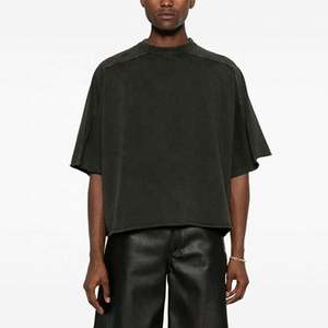 T-shirt personnalisé en éponge française 200 g/m² 100% coton Tissu tricoté à motif imprimé surdimensionné pour hommes - Product Image 4