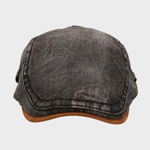 Béret en jean vintage pour hommes et femmes, casquette plate à bord court pour le quotidien, le sport, les activités de plein air et les voyages, idéale pour l'automne et l'hiver - Product Image 4