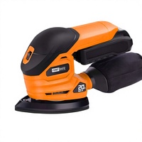 Mesin Sander Tanpa Kabel 20V 12000 RPM, Sander Segitiga, Sander Detail dengan Kantong Debu dan Bantalan Hook and Loop untuk Pekerjaan Kayu