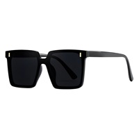 Nuevas Gafas de Sol Cuadradas Grandes de Moda con Degradado Verde, Protección UV400, Unisex, Populares en Xiaohongshu, Sofisticadas