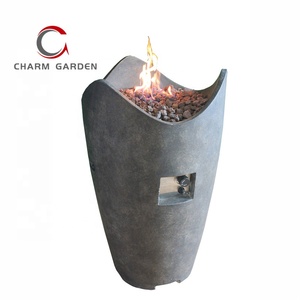 Calentador de Patio Portátil Independiente, <span class=keywords><strong>Chimenea</strong></span> de Gas con <span class=keywords><strong>Tubo</strong></span> de Fuego y Certificación - Product Image 3