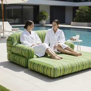 Canapé-lit gonflable 2 en 1, chaise longue flottante <span class=keywords><strong>pour</strong></span> l'eau, canapé d'intérieur pliable, chaise <span class=keywords><strong>de</strong></span> relaxation portable <span class=keywords><strong>pour</strong></span> la piscine - Product Image 2