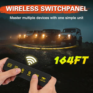 Panel de Interruptores Inalámbrico de 6 Canales 12V 24V, Caja de Relés de Control de Circuito de 80A para Jeep, Camioneta, SUV, UTV, ATV, Marino, RV - Product Image 4