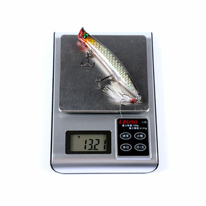 Señuelo de Pesca <span class=keywords><strong>Phantom</strong></span> con Efecto Láser, Señuelo Biónico Tipo Popper de 11.1 cm/13.2 g, Señuelo Artificial de Superficie de Plástico ABS con Anzuelo Emplumado - Product Image 2