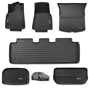 Tapis de sol de voiture de luxe 3D tous temps d'approvisionnement d'usine en Chine pour tapis de voiture TPE modèle Y 2020-2024 - Product Image 1