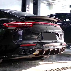 Sợi Carbon KDA Phong Cách Phía Sau Khuếch Tán Phía Sau Bumper Lip Spoiler Cho Porsche 971 Panamera 2017-up Tự Động Trang Trí Nâng Cấp - Product Image 6