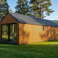 Villa modulaire certifiée CE à faible valeur U, maison préfabriquée scandinave isolée pour une vie en climat froid