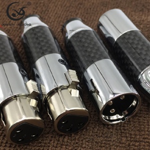 Connecteur <span class=keywords><strong>XLR</strong></span> mâle/femelle YIVO XSSH Audio HIFI DIY en gros, prise <span class=keywords><strong>jack</strong></span> d'interface équilibrée plaquée or rhodié - Product Image 5