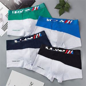 Ropa Interior Masculina de Marca Boxer, Calzoncillos de Algodón para Hombre, Calzoncillos de Algodón Puro para Hombre, Calzoncillos Cortos de Algodón Sin Costuras de Cintura Media - Product Image 4