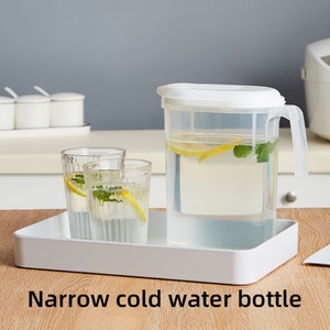 Transparent Kitchen Fridge Storage Jug Cold Water Kettle and Juice Dispenser Fruit Infusion Pitcher with Water Filter - Product Image 1