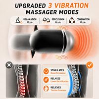 Eveekon Multifunktionales Lendenmassagegerät mit Luftkompression Wärme Vibration Airbag-Streckungstherapie Memory-Schaum Rückenstütze