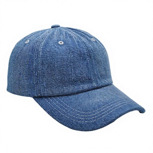 Casquette de baseball unisexe en jean délavé avec broderie personnalisée, 6 panneaux, réglable, style streetwear décontracté - Product Image 3