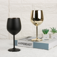 Logo personnalisé fête mariage tasse en métal en acier inoxydable gobelets à vin rouge 16oz or rose flûte à champagne verre à vin en cuivre
