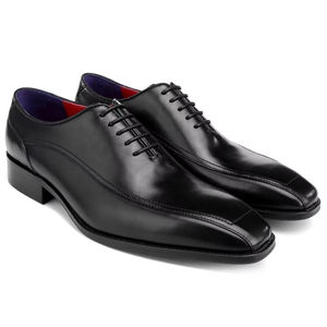 Chaussures habillées en cuir véritable pour homme, durables, en cuir de vache, formelles, à lacets, imperméables, antidérapantes, pour mariage, bureau, réunion - Product Image 1
