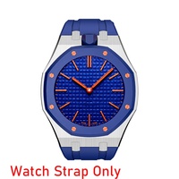 Kit de Modificación Lionorm Lpine para AP -swatch Royal Pop, Caja de Acero Inoxidable, Correa de Reloj de Goma, Adaptador de Pulsera con Corona a las 12 en Punto