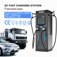 Nouvelle station de recharge rapide intelligente DC 60 kW pour véhicules électriques, chargeur commercial pour véhicules électriques, CCS2, Chademo, RFID, OCPP