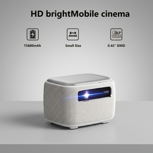 Mini-projecteur portable avec Wi-Fi et projection 4K bleue, projecteur de cinéma maison, usine source de projecteurs - Product Image 3