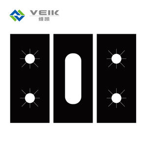 Protecteur de cuisinière résistant à la chaleur noir et brillant en PTFE réutilisable et <span class=keywords><strong>lavable</strong></span> personnalisé pour le gaz - Product Image 6