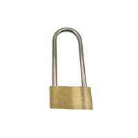 Cadenas de sécurité carré fin en laiton poli, à anse longue ou courte, à prix abordable