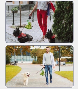 Sacs à déjections canines en plastique durables pour <span class=keywords><strong>chiens</strong></span>, avec support de fixation pour laisse et pince de ramassage - Product Image 5