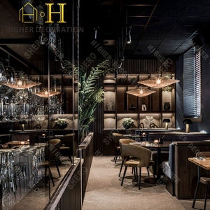 Meuble de restaurant italien personnalisé de luxe vitrine incurvé<span class=keywords><strong>e</strong></span> en verre comptoir de <span class=keywords><strong>bar</strong></span> - Product Image 5
