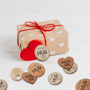 Jetons de poche en bois, souvenirs de poche en bois, rappel de poche pour la famille, les amis, les collègues, les célébrations, les cadeaux d'amour - Product Image 4