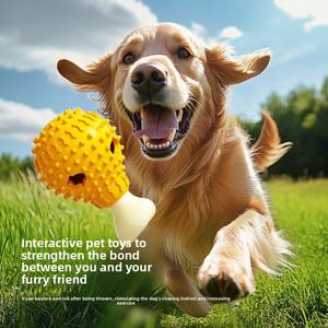 OEM ODM Voedselvrije Hondenspeelgoed Breinbreker Ontspanningsspeelgoed Langdurig Kauwspeelgoed Kauw- en Tandpoetsbal voor Hond - Product Image 3