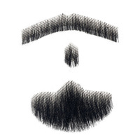 Fausse barbe réaliste pour homme, longue, en cheveux Remy européens, avec pattes d'ange, pour séance photo et maquillage de performance