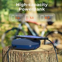 Enceinte Tribit Stormbox Micro 2, 10W, basses profondes, 12 heures d'autonomie, appairage TWS avec charge d'urgence pour téléphone