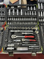 Jeu de clés à douille 82 pièces, clés combinées 1/4'' et 1/2'' pour la réparation automobile, atelier, outils multifonctions