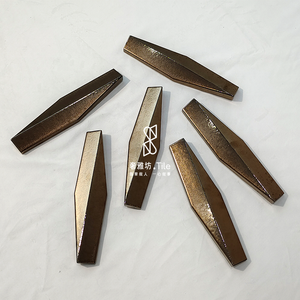Bán Buôn Fosha Hình Dạng Không Thường Xuyên Vàng Gốm Phòng Tắm Tường Trang Trí Vàng Bóng Gốm Gạch - Product Image 1